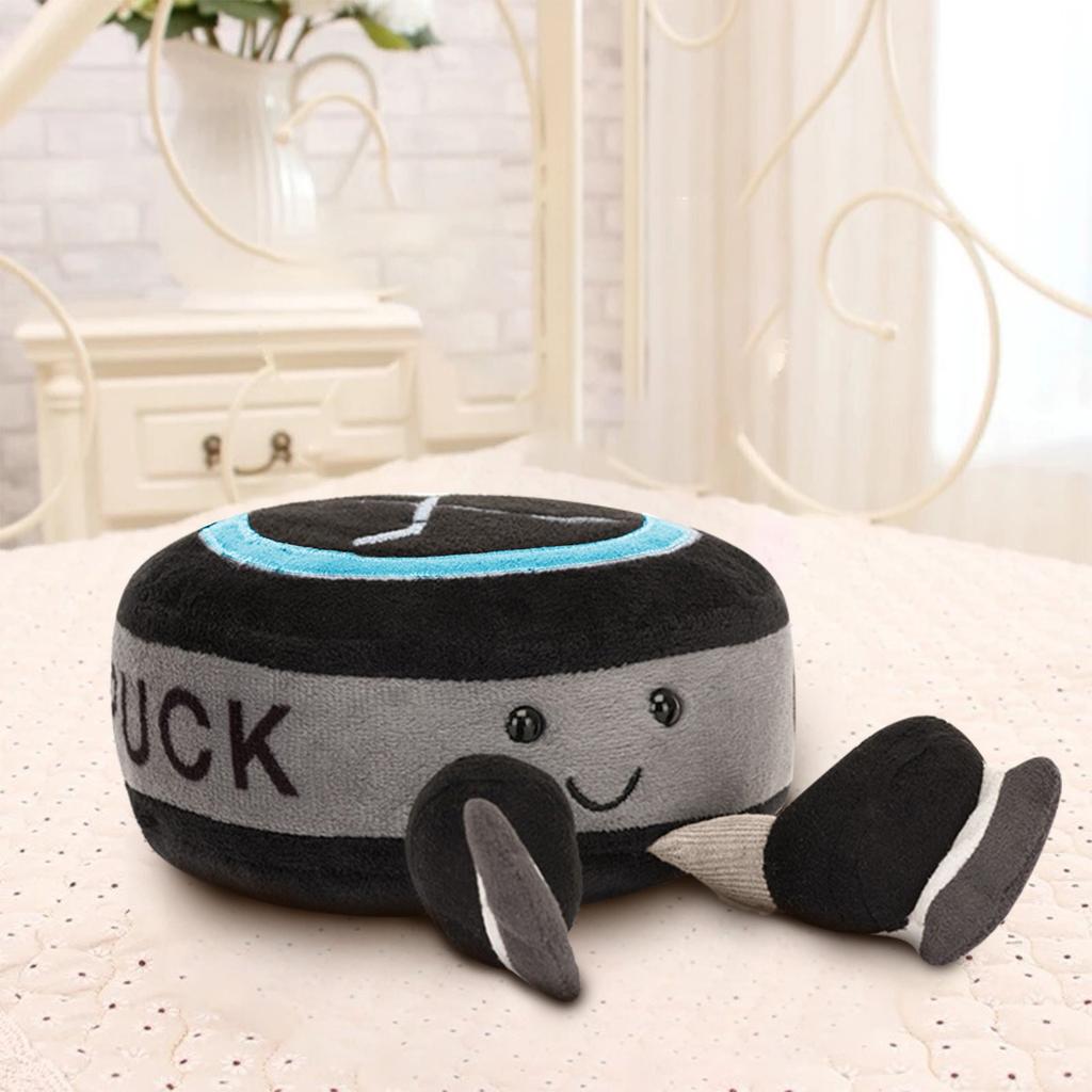 Boneca de hóquei no gelo divertida, brinquedo de pelúcia fofo, travesseiro de simulação, boneca de batata, presente infantil