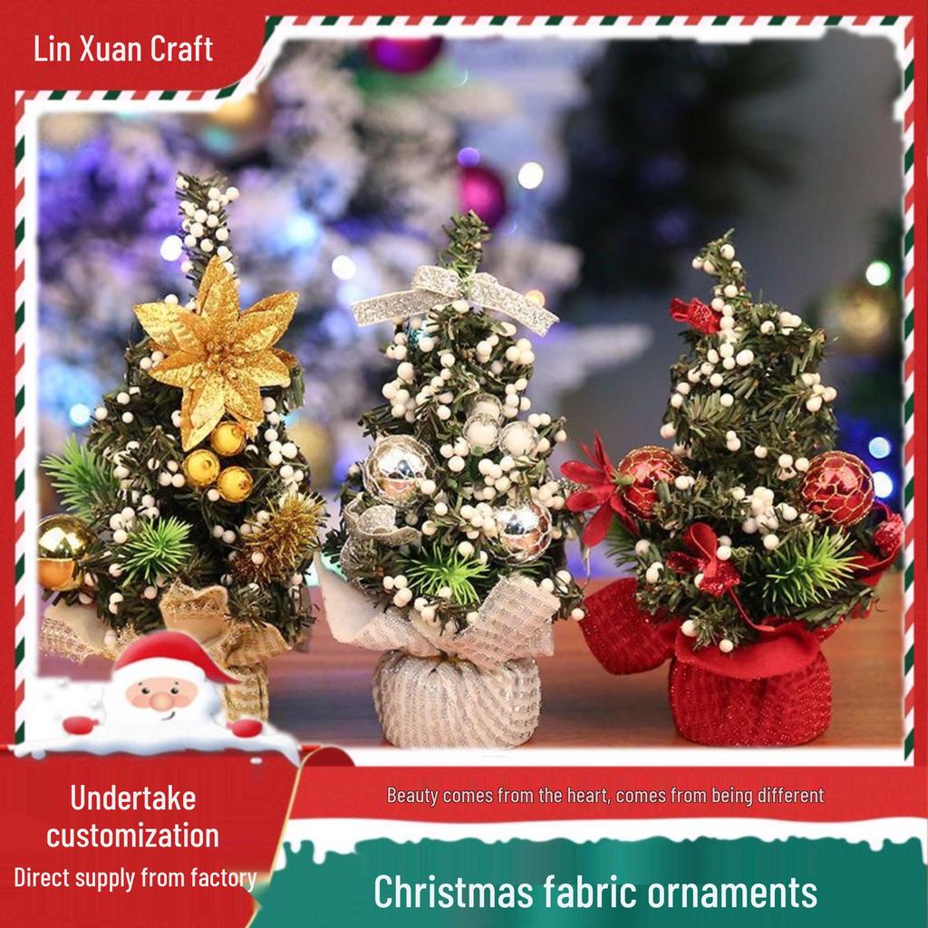 20cm Mini Weihnachtsbaumschmuck - Feiertagsdekorationen für Schreibtische & Schaufenster von Einkaufszentren