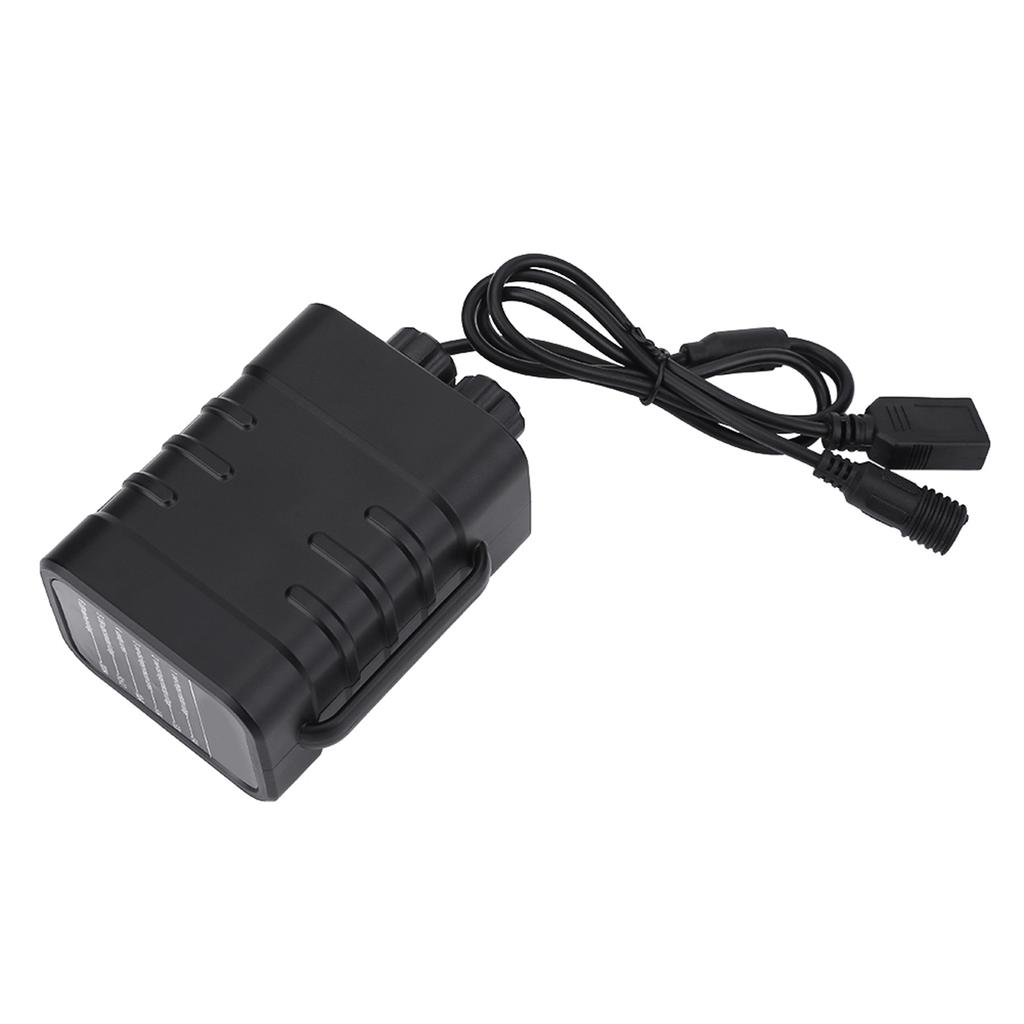Bike Battery Pack Box, Water Proof  7 Function Battery Case Box 8.4V   USB Output, Charging Phone, for   Lamp