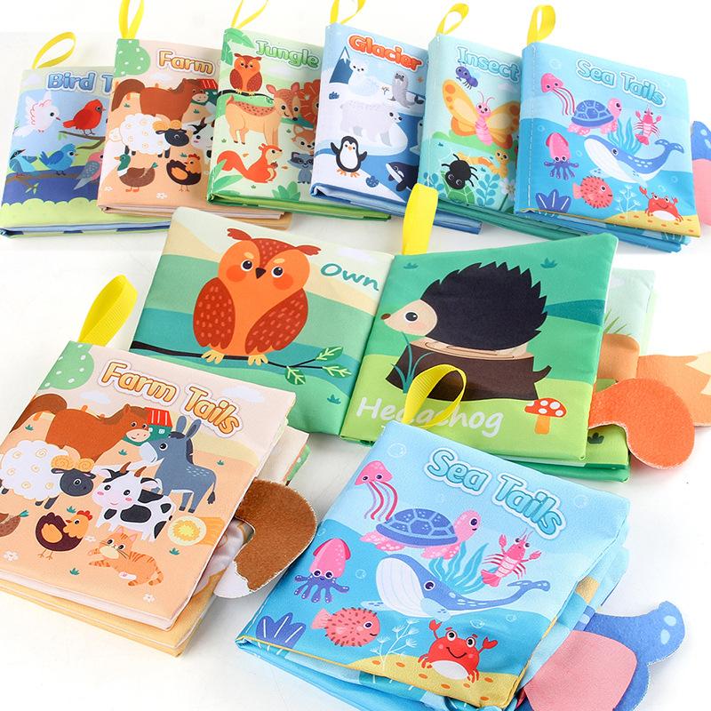 Baby Tearresistant Colorful Soft Cloth Books Early Education Puzzle Toy