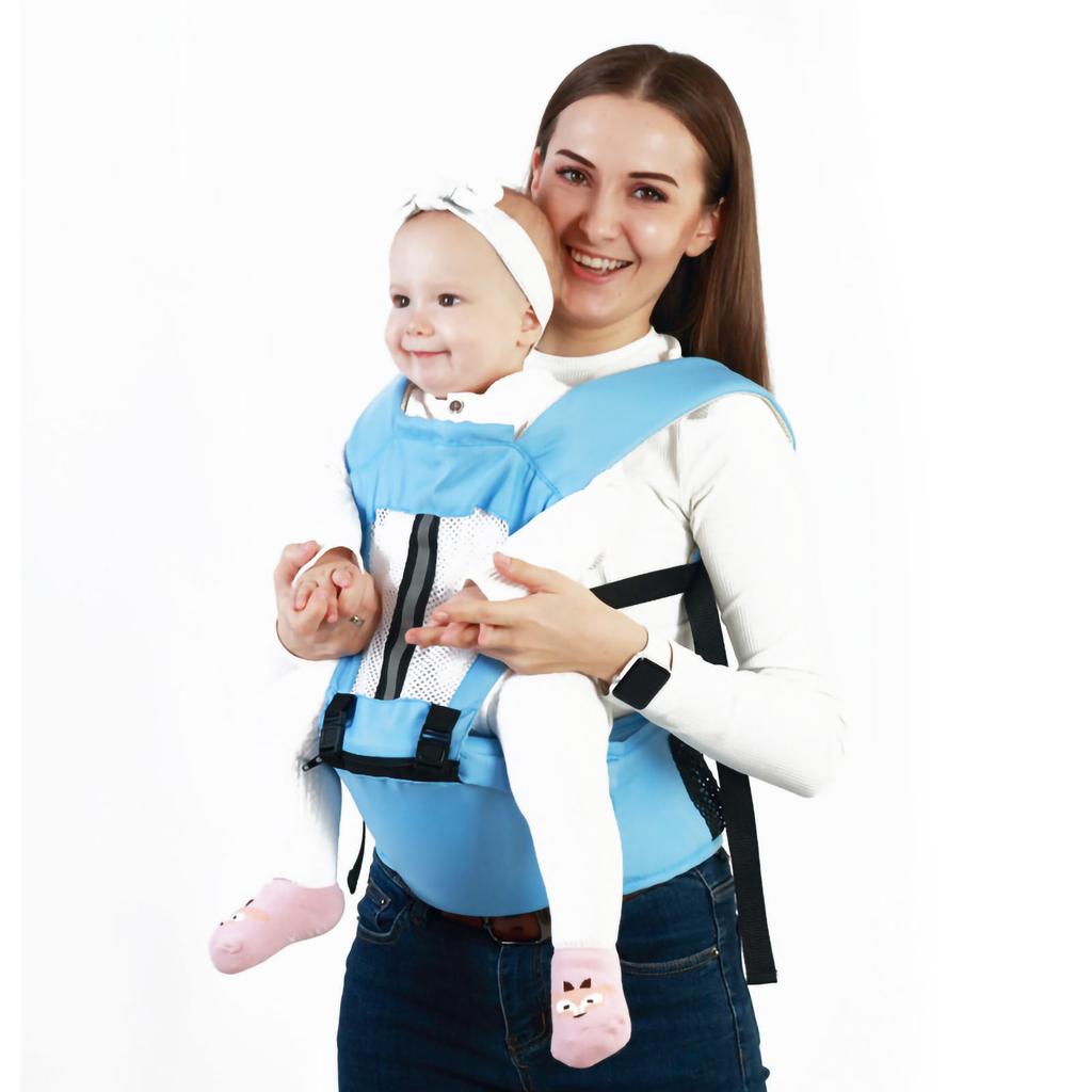Baby Carrier Multifunction Breathable Ergonomic Soft Nylon Cotton All Season Baby Holder Carrier