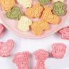8Pcs Dough Molds Small Cookie Molds Biscuit Cutter Farm Animal Shape Pastries Molds PP Texture Suitable for Celebration