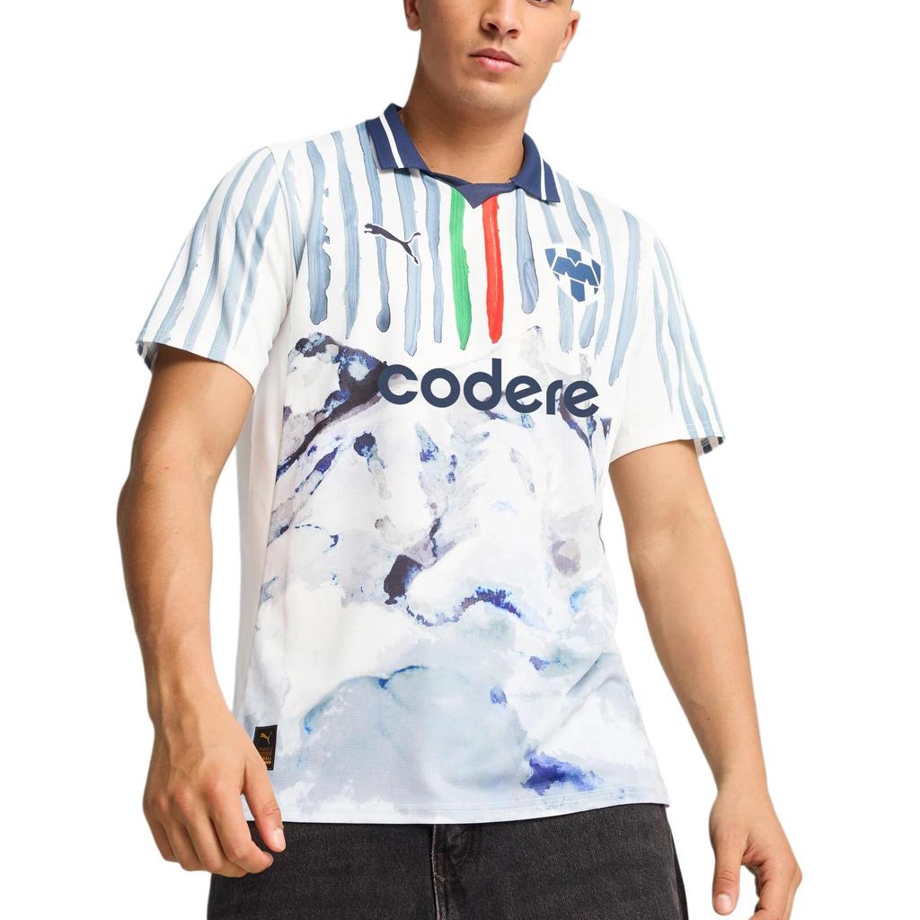 Puma X KidSuper MTY Replica Jersey (Monterray) Puma Bianco/Blu Navy Profondo Uomo Top 781072-12