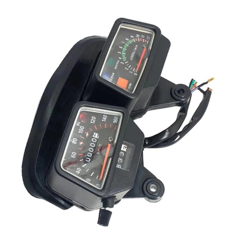 652F ABS Motorbike Display Tachometer Coal Meter Distance Display Outfits DT125 DT125R Offroad Black LCD Panel