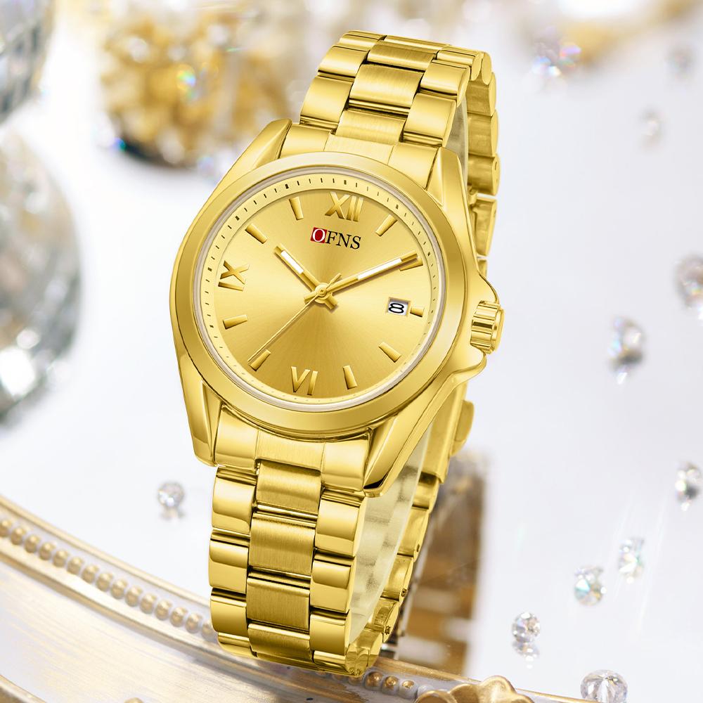 Famale Women Men Watches Luxury Fashion Ladies Quartz Watch 41mm Waterproof Stainless Steel Wristwatch Girlfriend Couple Gift