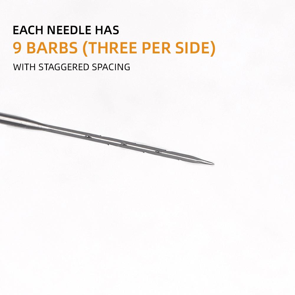 100 Pieces Needle Felting Kit, Wool Felting Needles Tool, Essential Tools for Beginner To Expert 3 Sizes 3.58/3.38/3.07 Inch