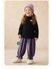 Tongbei 2025 Winter Girls' Cute Lace Collar T-shirt - Korean Style