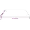 VidaXL Table Top 40x40x2.5 Cm Solid Pine Wood 824370