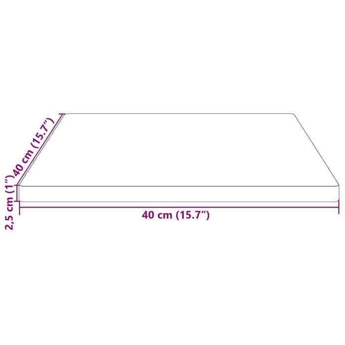VidaXL Table Top 40x40x2.5 Cm Solid Pine Wood 824370