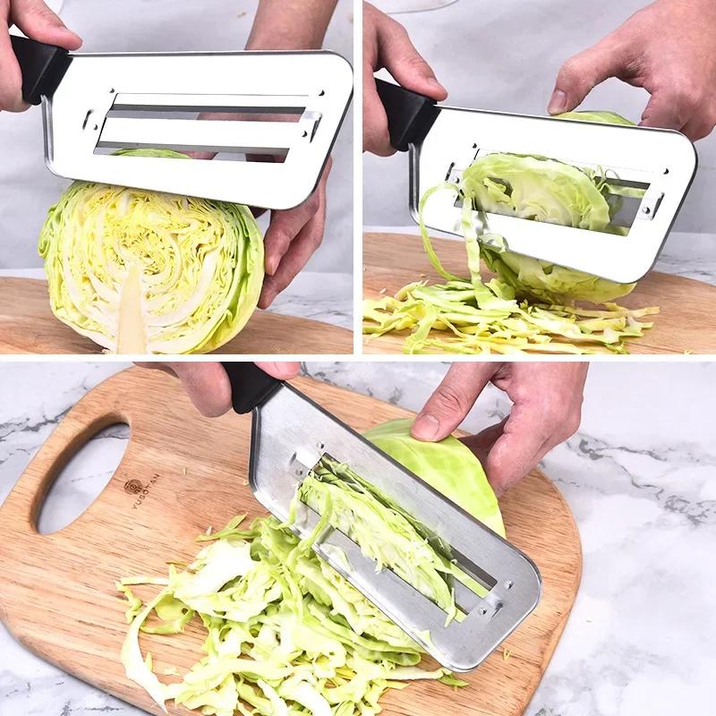 Kitchen Multifunctional Cabbage Cutting Knife, Stainless Steel Cutting Knife Suitable for Cutting Cabbage and Vegetables