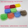 Compact Dental Retainer & Mouthguard Box with Ventilation Holes for Storage & Cleaning