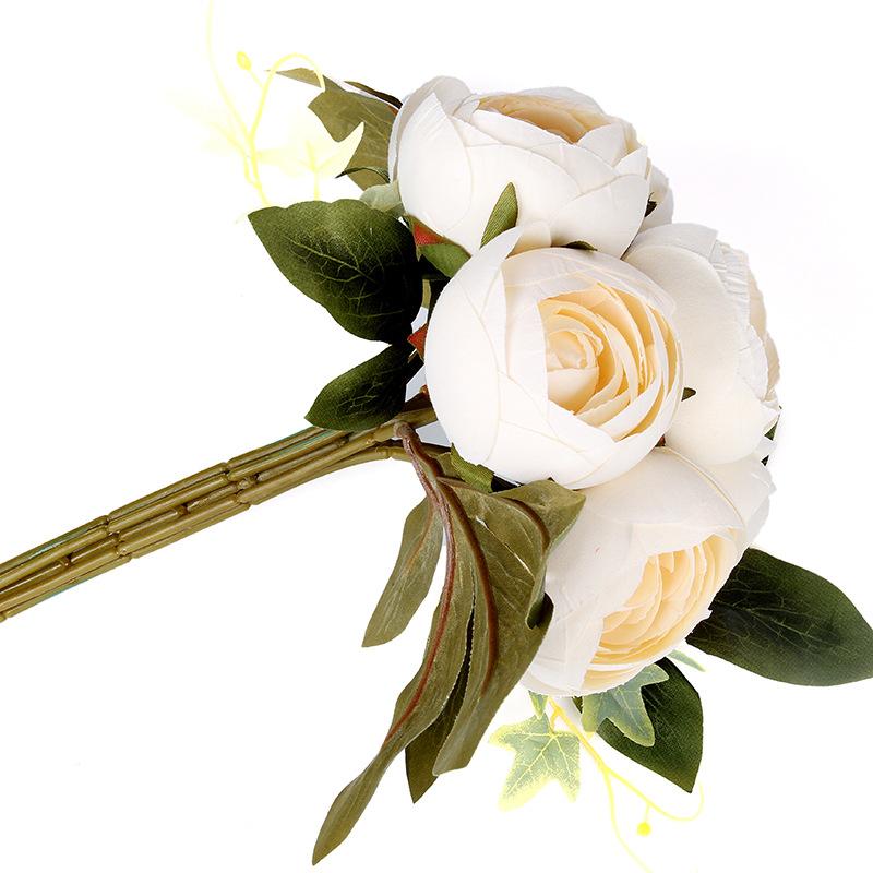 

Искусственный цветок 7 голов чайная роза букет Лафиза, Свадебный букет из искусственных цветов, Домашнее украшение фотокомпозиция шампанского