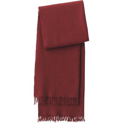 Fluffy Wool Large Stole Red - 60 X 200cm Thin Unisex Scarf, Japan