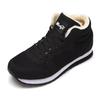 PAFHL Snow Winter Warm Sizes Sizes Women's Boots, Men's Sneakers, Snowshoes, Fleece-Lined Sneakers, 23.0cm-28.0cm, Black, 24.5cm