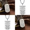 Stylish Fashion Necklace Dog Tag For My Son Daughter Dad Mom Ideal Birthday Gift