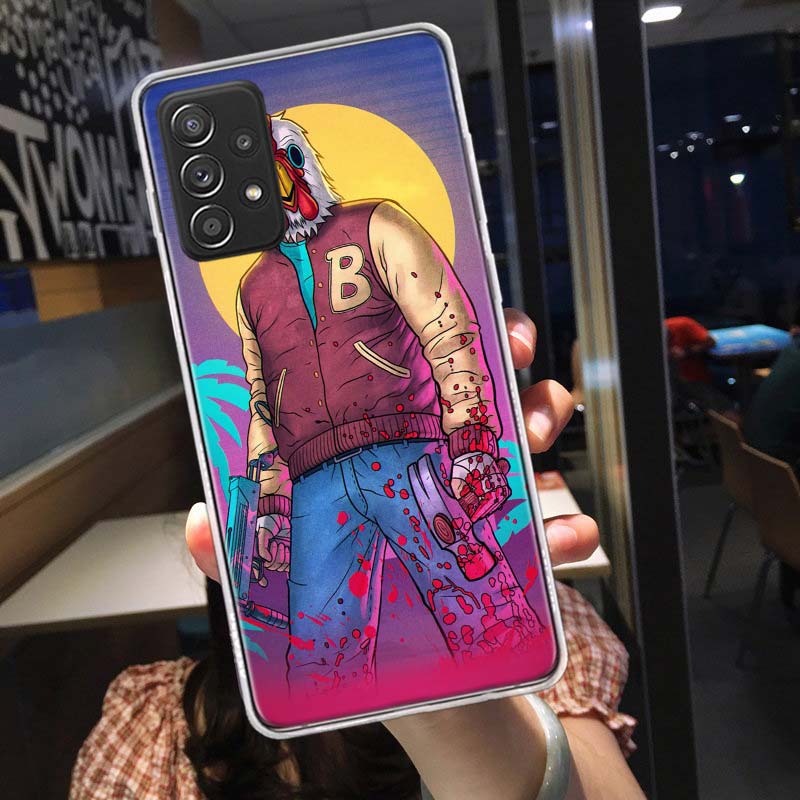 

Game Hotline Miami Phone Case for Samsung A54 A57 A37 A17 A14 A15 A12 A24 A34 A55 A35 A25 A52S A07 A05S A04S A22 A32 A72 Galaxy Samsung A24