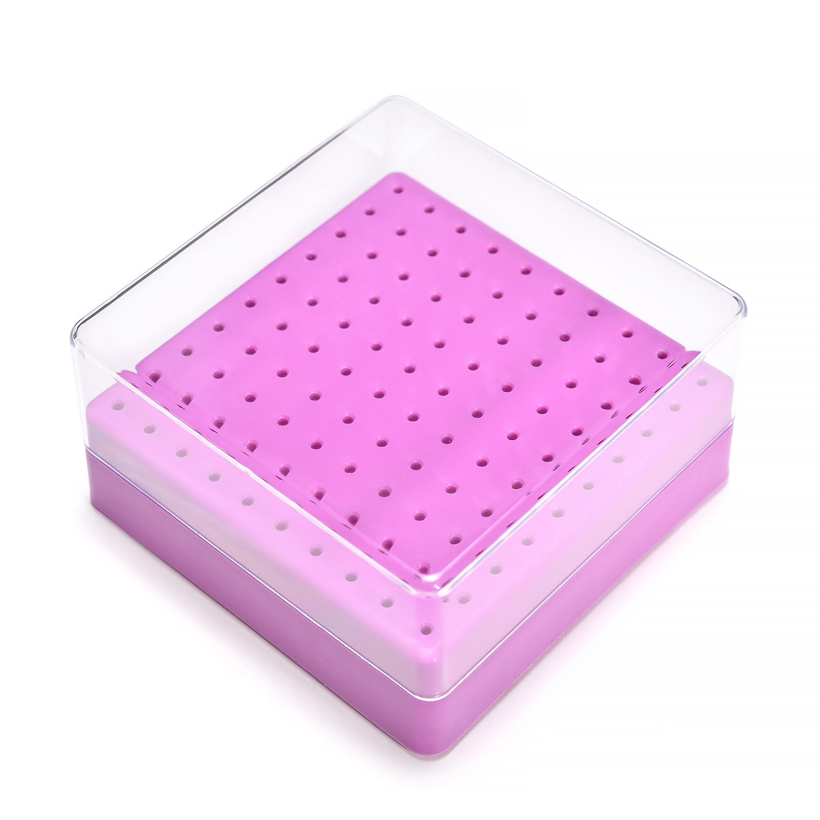 

Держатель для фрез для маникюра на 100 отверстий, органайзер для дрели для маникюра, подставка, пустой контейнер для хранения шлифовальных головок для ногтей, кейс для фрез