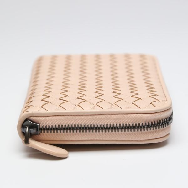 BOTTEGAVENETA Intrecciato Mesh Eleven Long Wallet purse leather pink 114076v001n Used