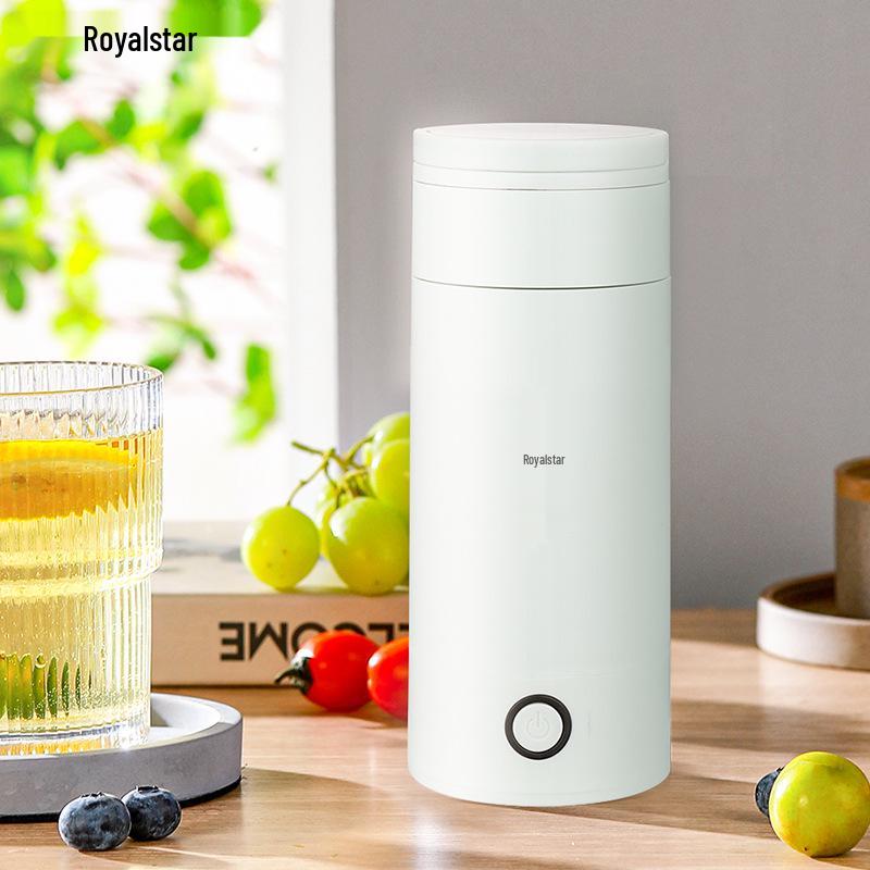 

Rongsheng Portable Electric Heating Kettle - Mini 304 Stainless Steel Insulated Water Cup for Travel, Tea, and Milk Mixing 0.26L Travel Essential One-touch Boiling
