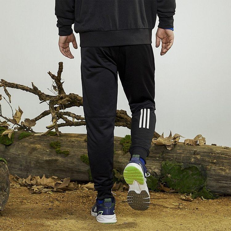 Adidas Knitted Sweatpants Men's Black Moderate Straight Fit Pants GN0804