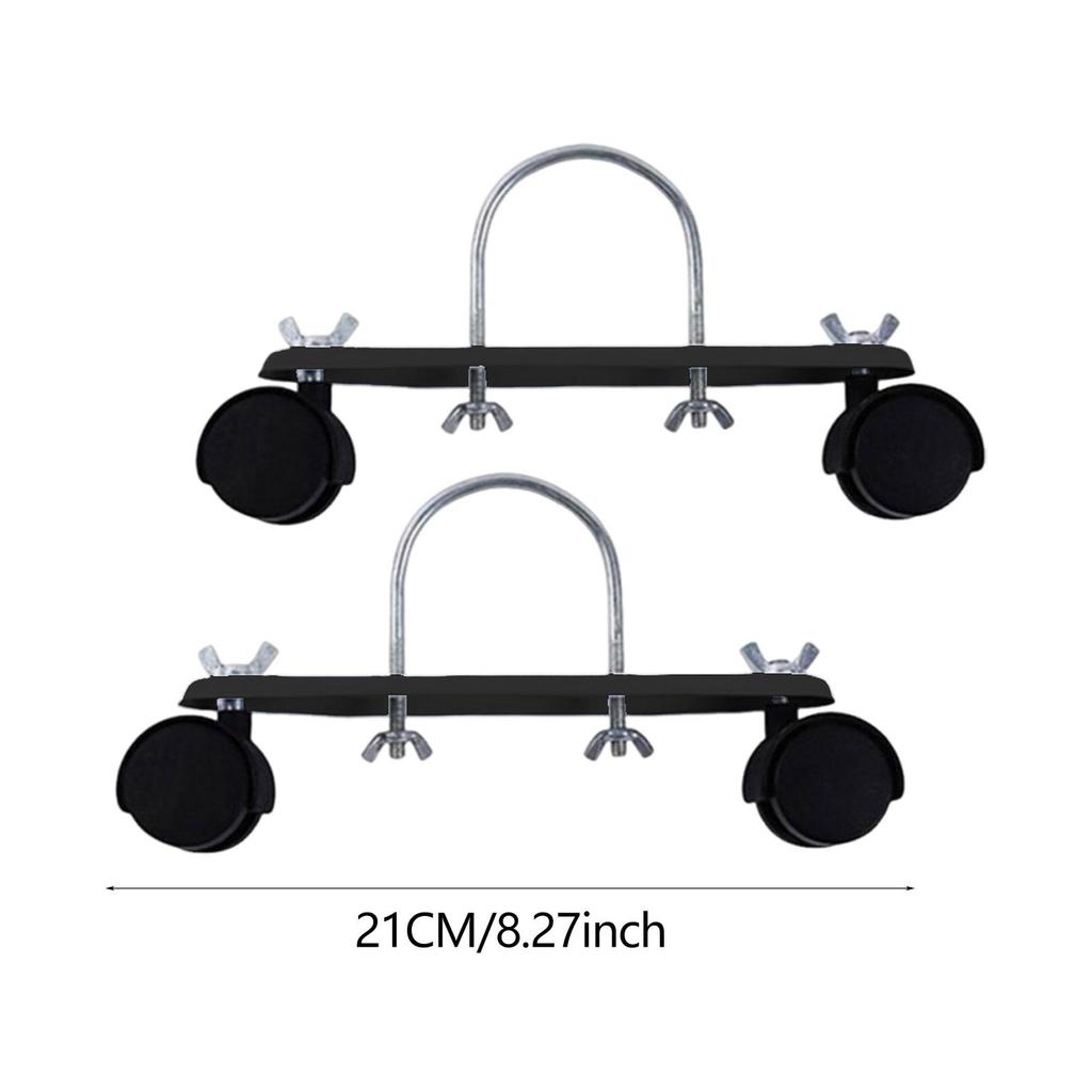 Carbon Steel Electric Heater Support Adjustable Wheel Base Pair for Home Office Heater Replacement