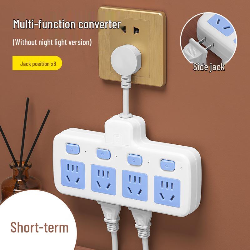 Multi-Hole Wireless Power Strip with Extension Cord