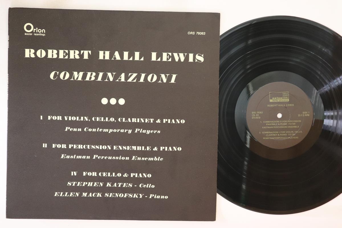

LP Record ROBERT HALL LEWIS Combinazioni ORS79363 ORION US Classical Used