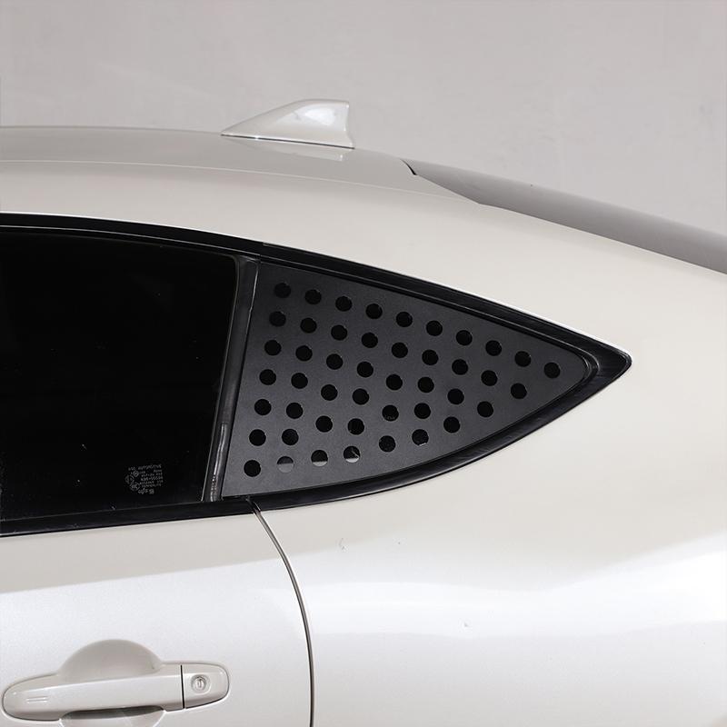 Aluminum Alloy Car Rear Window Triangle Shutter Decoration Sticker For 2012-2020 Subaru BRZ/Toyota 86 Car Accessories