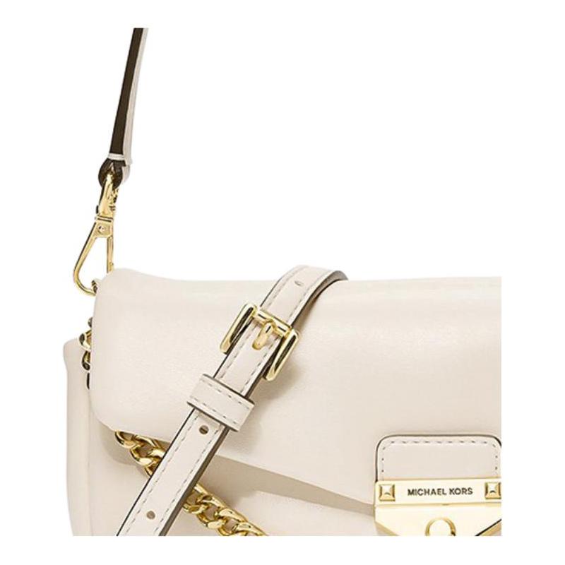 MICHAEL KORS Soho Logo Convertible Crossbody Bag PU Tote Small Women's White