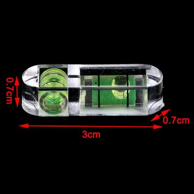 2Pcs Mini T-Type Bubble Spirit Level Acrylic Measuring Level Adjustment
