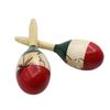 Ideamall Maracas Wooden Musical Instrument Small Set of 2 Tree (Palm Handle)