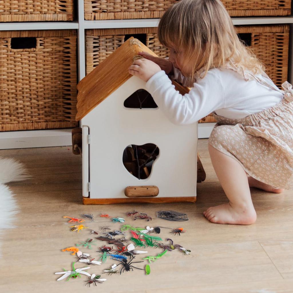 STOBOK 39 Pieces Miniature Insect Toys, Realistic Bug Figures, Educational Insect Models, Collectibles, Perfect for Party Decorations