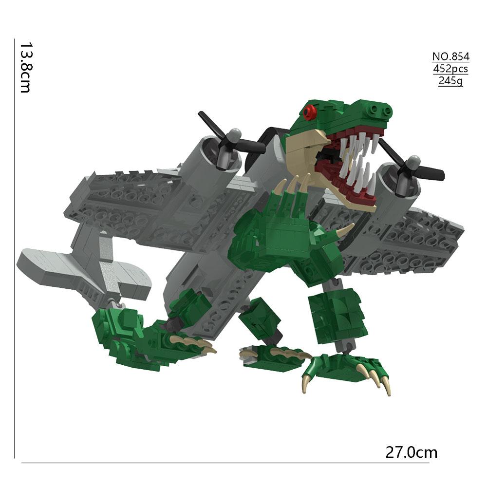 Italian Brainrot Animal MOC Building Block Tung Tung Tung Sahur Wheel Frog Elephant Tree Monster Monkey Toy Desk Decoration Q064