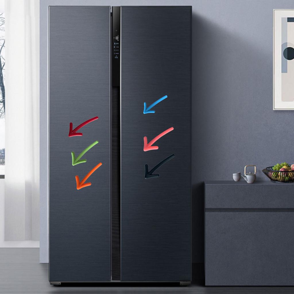 6pcs Fridge Magnets Arrow Decorative Refrigerator Magnet Kitchen Whiteboard Message Stickers Poster for Home Decorations