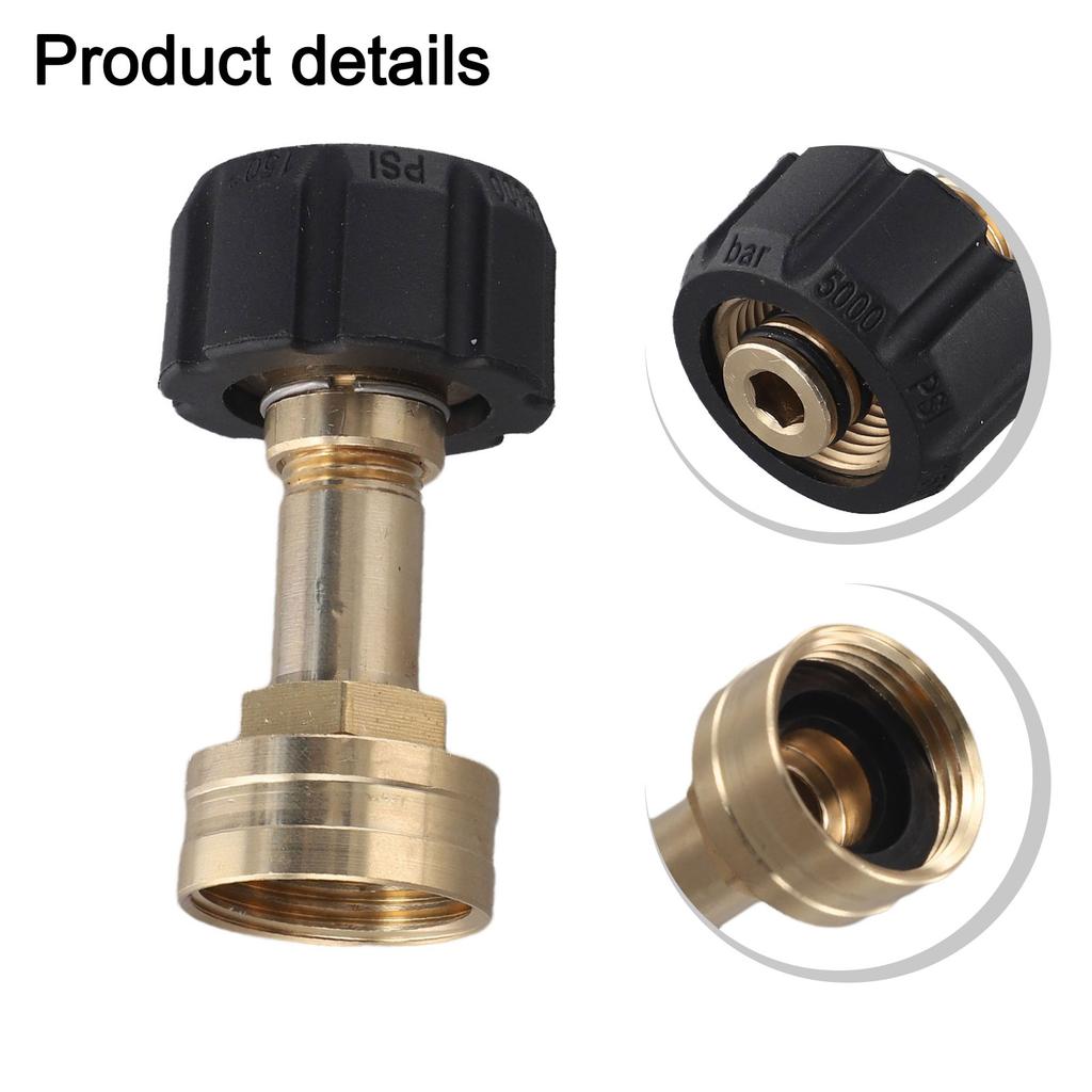 Quick Connect Fitting Pressure Washer Connector Brass And Plastic Construction Outdoor Equipment Accessory As Picture