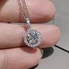 Xiaomi Huitan Classic Round CZ Pendant Necklace for Women Simple and Luxury Female Accessories Wedding Party Temperament Jewelry