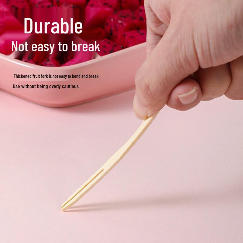 Disposable Bamboo Fruit & Dessert Forks