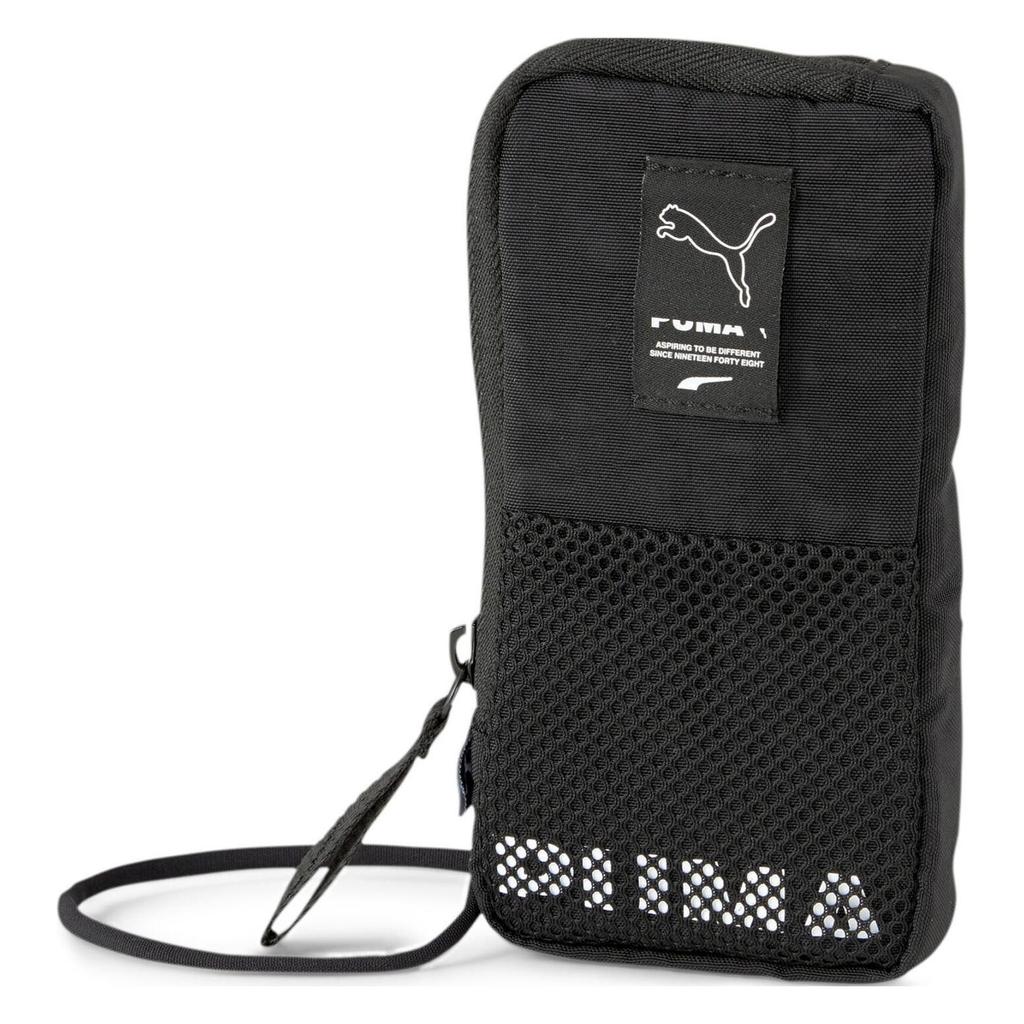 Puma Evo Plus Neck Pouch Logo Print Fabric Shoulder Bag Regular Unisex Couple Unisex Shoulder Bag Black 078016-01