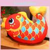 Chinese Style Lucky Koi Plush Cushion For Living Room Decor Office Back Support