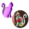 Unique DIY Ornament Moulds Cat Shape Figurine Molds Crafting Mould Silicone Material Perfect Gift for Hand-Making Lover