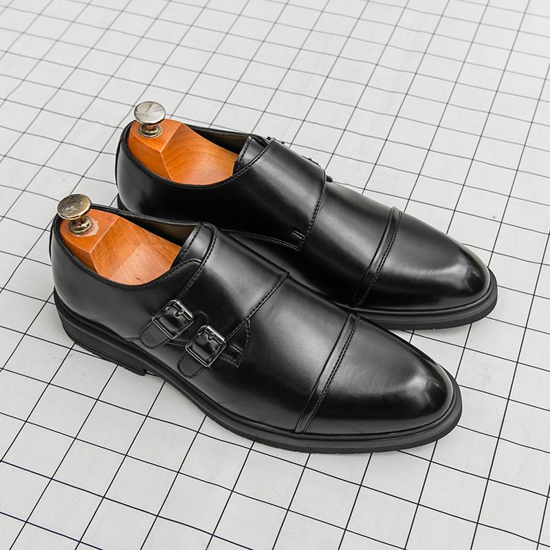 

Мода Классические Мужские Формальные Кожаные Туфли Черные Коричневые Повседневные Удобные Деловые Офисные Модные Кожаные Туфли с Заостренным Носком Социальные Туфли 38