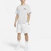 Nike Solo Swoosh Solid Color Logo Elastic Waist Sports Shorts Men Bottoms White DV3055-051