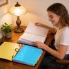 Three- Two-Pocket Document Folder with Storage Pockets for Organization