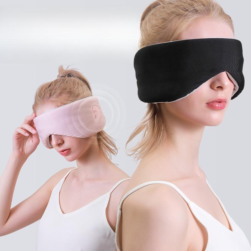 1pc Cool‑Warm Dual‑Sense Capsule Sleep Eye Mask Full‑Coverage Light Blocking Eye Cover for Office Nap Travel