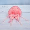 Naitou Design Underwater Walk Pochamaru Plush Toy, Small, Jellyfish Series, Red Jellyfish, Ages 6+, Total Height: Approx. 14cm