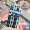 JingQingFu Chic Non-Slip Alloy Chopsticks Set