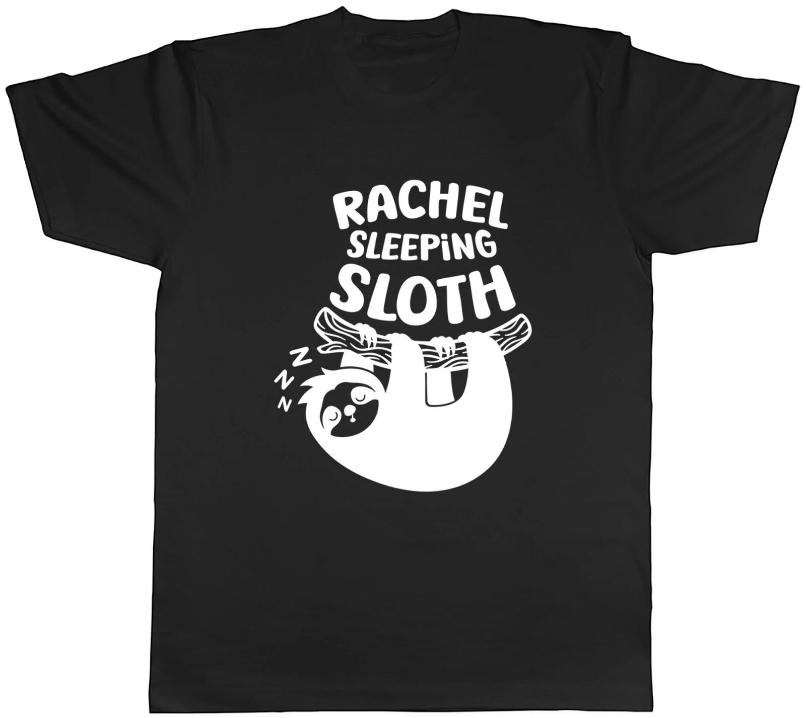 Personalised Sleeping Sloth Mens Unisex T-Shirt Tee XXXXL