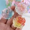 12pcs Mix Colors Cute Resin Rose Flowers Flatback Cabochon DIY Jewelry Making Decoration Embellishment Accessories