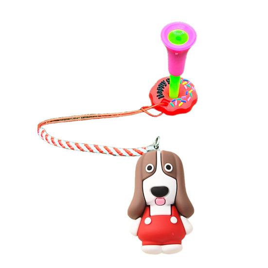 Cartoon Dog Golf Tee Hanger Plastic Anti Lost Golf Tee Ring with Strap Tee Loss Prevention Golf Accessory for Men Women Golfer