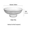 Yude Japanese Hammered Glass Fruit Plate